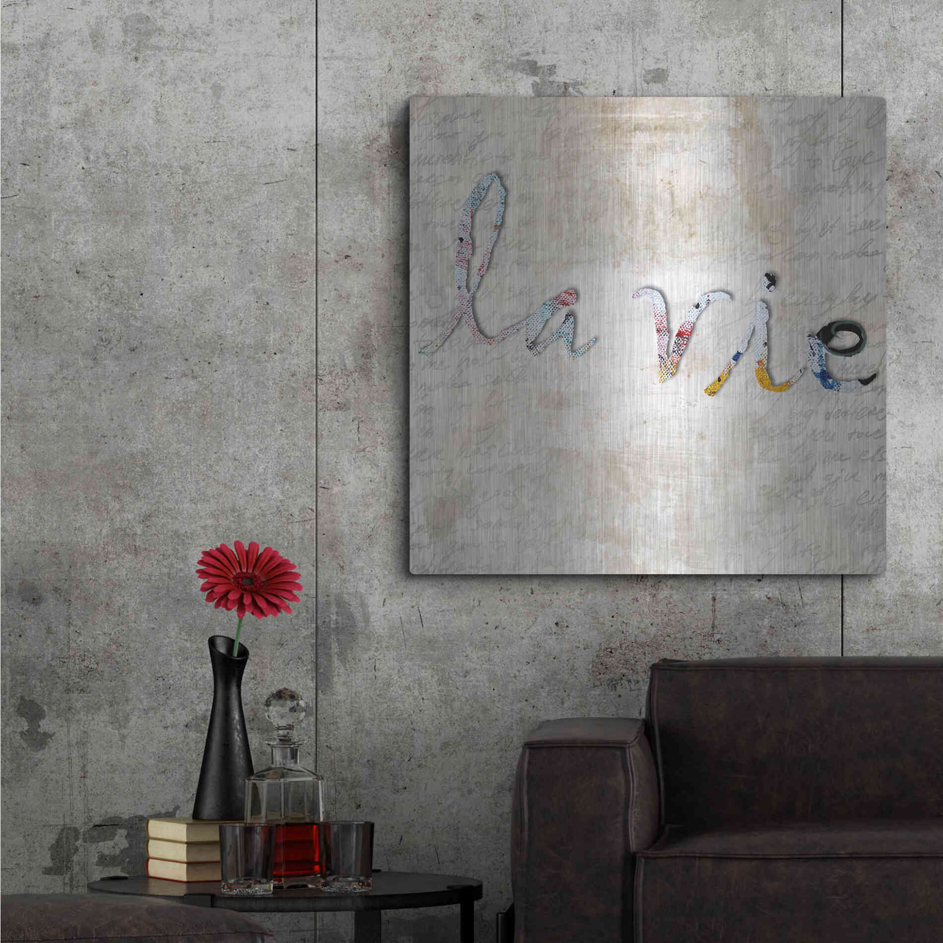 Luxe Metal Art 'La Vie' by Karen Smith, Metal Wall Art,36x36