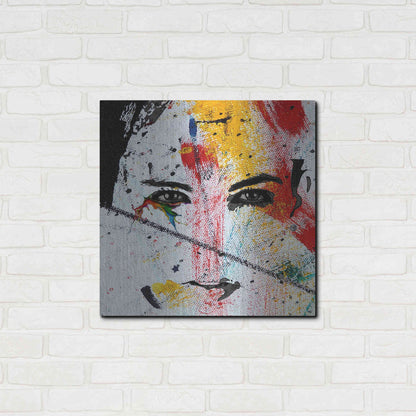 Luxe Metal Art 'Face Paint' by Karen Smith, Metal Wall Art,24x24