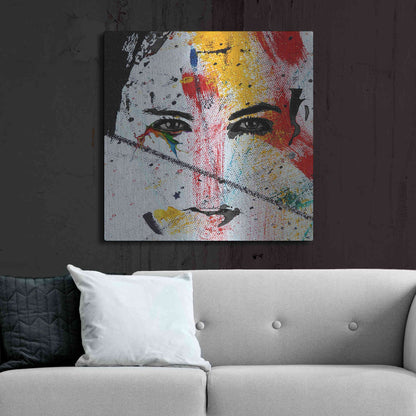 Luxe Metal Art 'Face Paint' by Karen Smith, Metal Wall Art,36x36