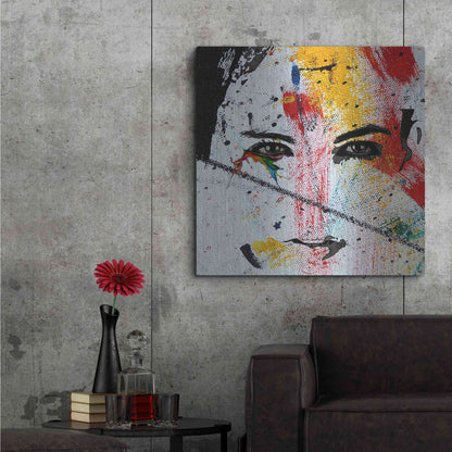 Luxe Metal Art 'Face Paint' by Karen Smith, Metal Wall Art,36x36