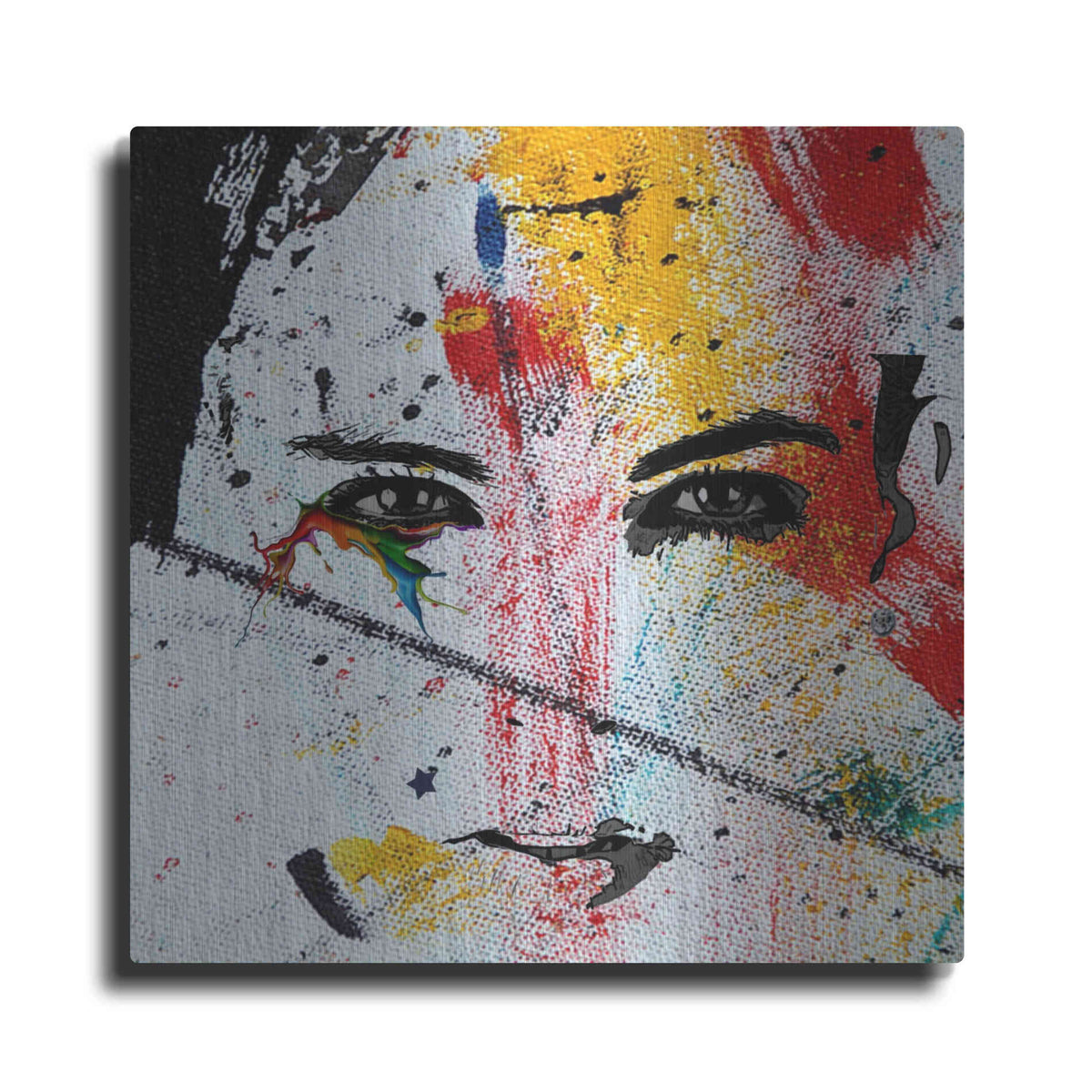 Luxe Metal Art 'Face Paint' by Karen Smith, Metal Wall Art