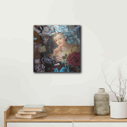 Luxe Metal Art 'Classic Graffiti' by Karen Smith, Metal Wall Art,12x12