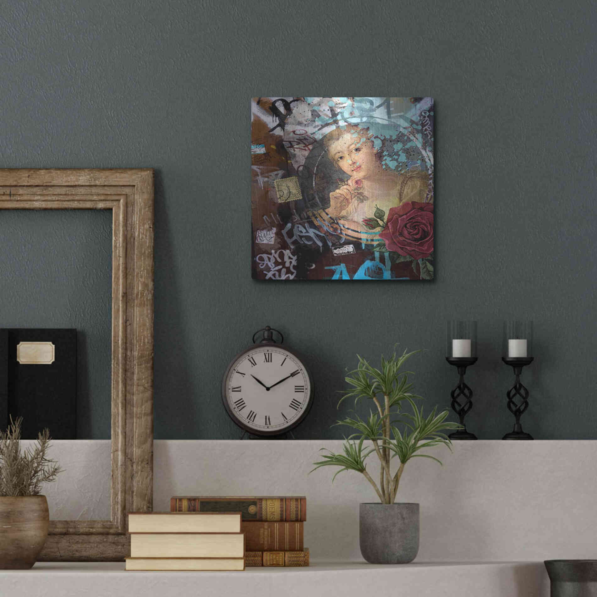 Luxe Metal Art 'Classic Graffiti' by Karen Smith, Metal Wall Art,12x12