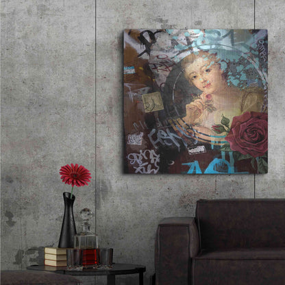 Luxe Metal Art 'Classic Graffiti' by Karen Smith, Metal Wall Art,36x36