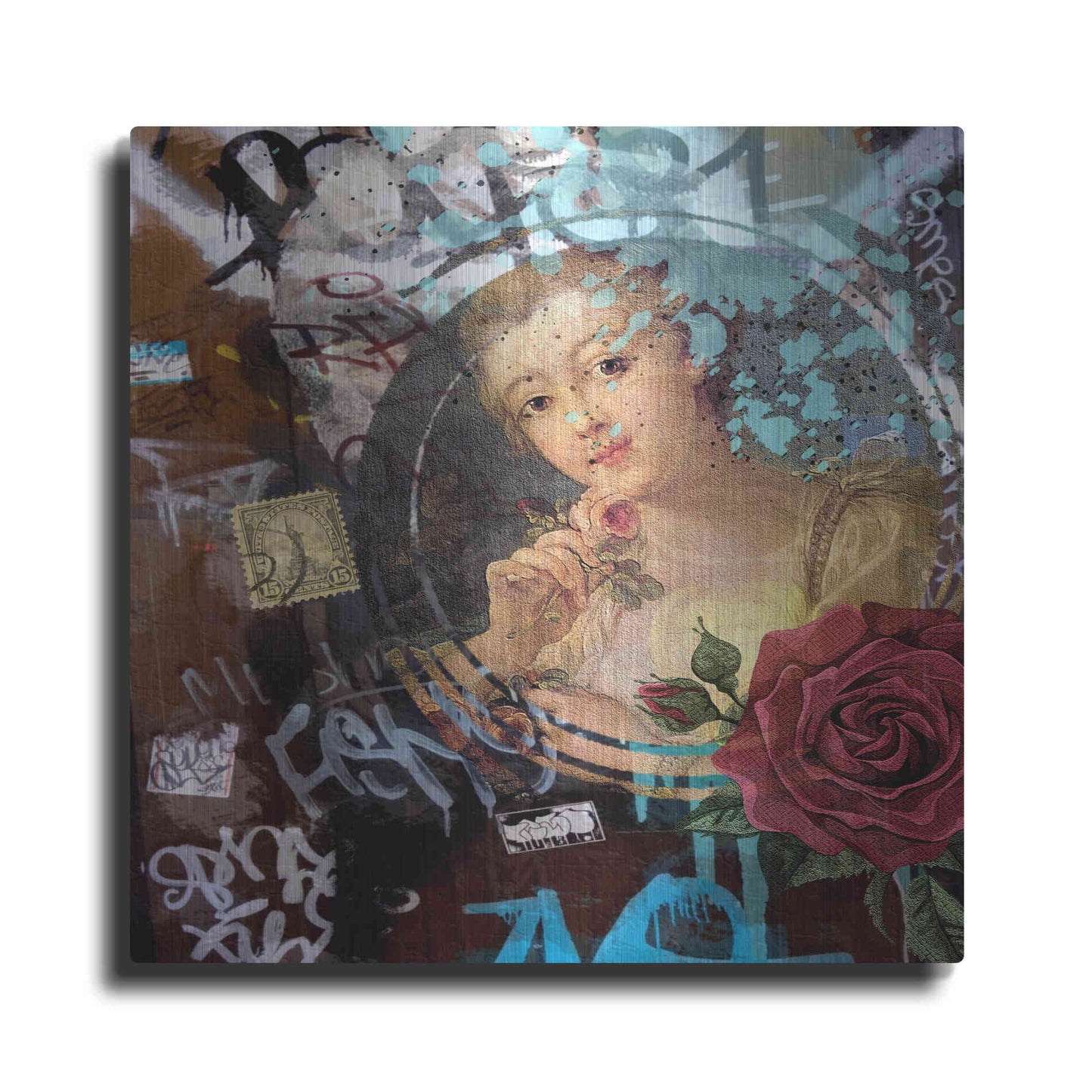 Luxe Metal Art 'Classic Graffiti' by Karen Smith, Metal Wall Art