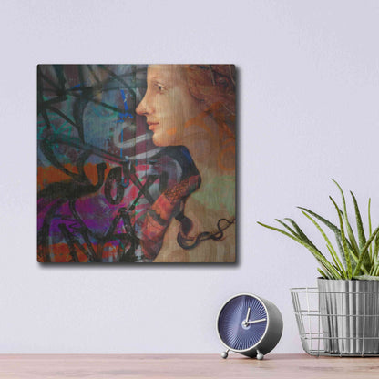 Luxe Metal Art 'Classic Graffiti 2' by Karen Smith, Metal Wall Art,12x12