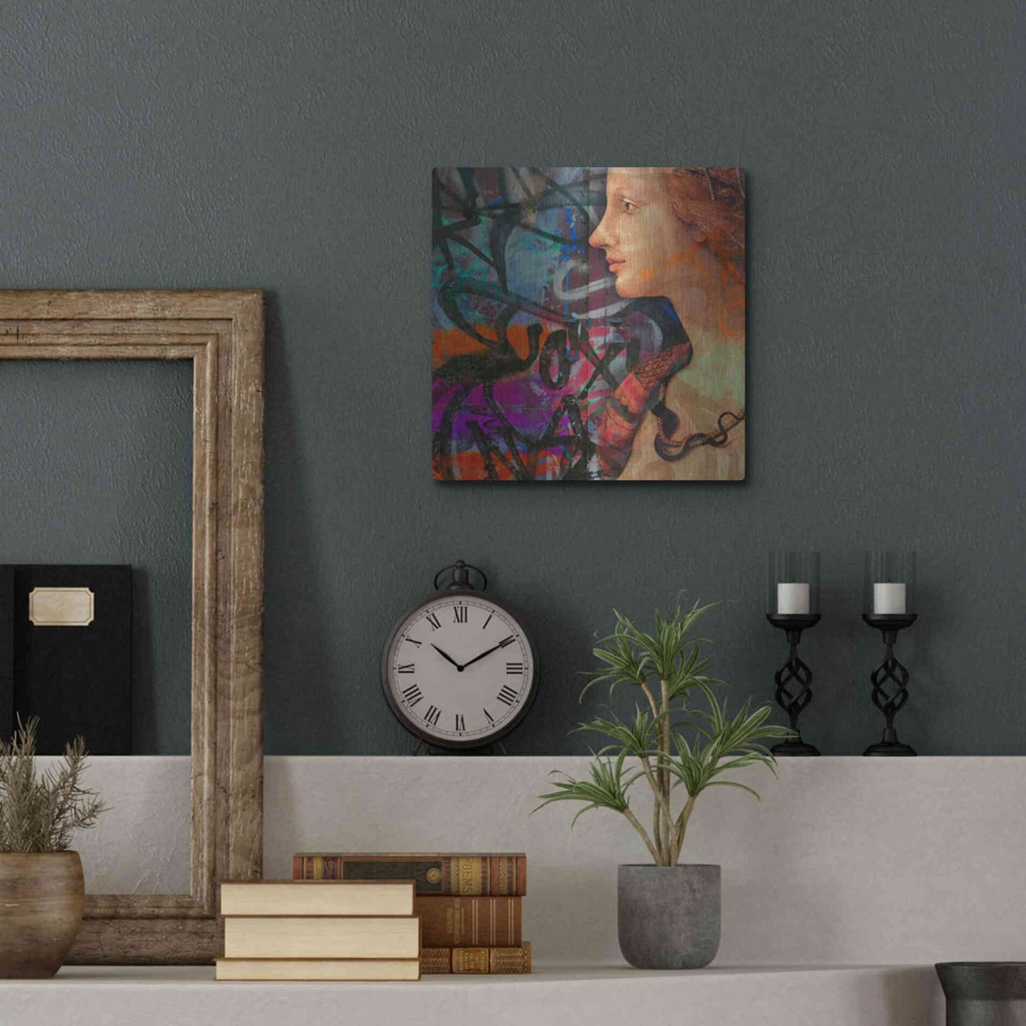 Luxe Metal Art 'Classic Graffiti 2' by Karen Smith, Metal Wall Art,12x12