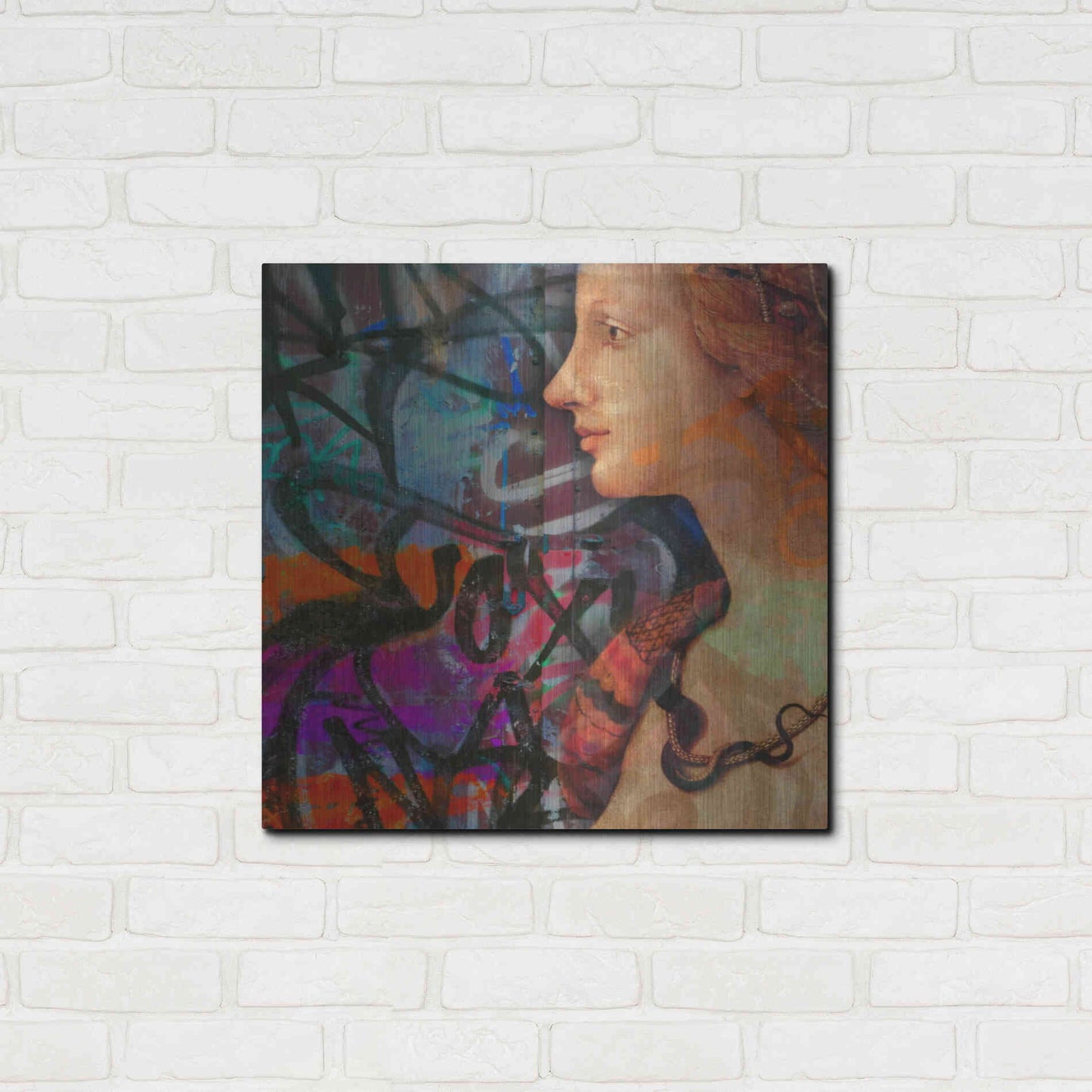 Luxe Metal Art 'Classic Graffiti 2' by Karen Smith, Metal Wall Art,24x24