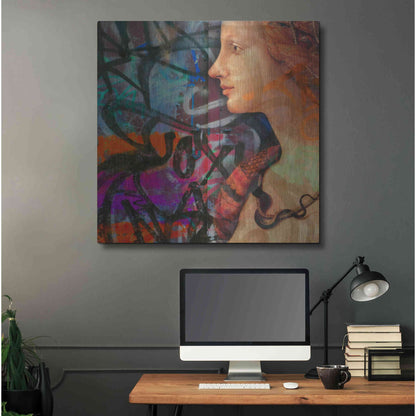 Luxe Metal Art 'Classic Graffiti 2' by Karen Smith, Metal Wall Art,36x36