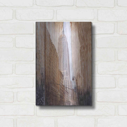 Luxe Metal Art 'Rustic ESB' by Karen Smith, Metal Wall Art,12x16