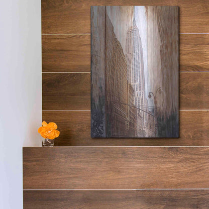 Luxe Metal Art 'Rustic ESB' by Karen Smith, Metal Wall Art,12x16