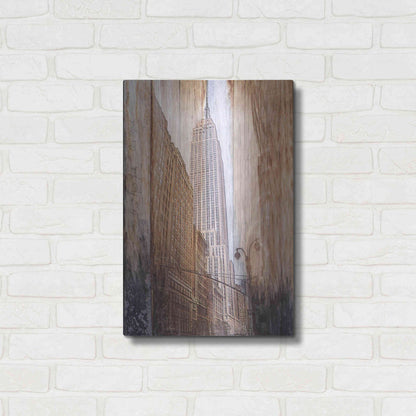 Luxe Metal Art 'Rustic ESB' by Karen Smith, Metal Wall Art,16x24