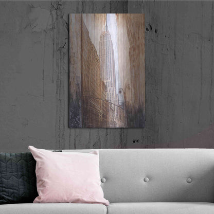 Luxe Metal Art 'Rustic ESB' by Karen Smith, Metal Wall Art,24x36