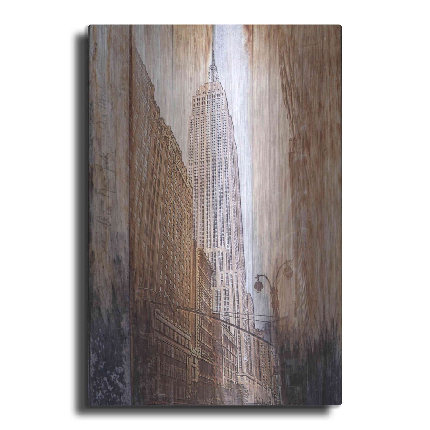 Luxe Metal Art 'Rustic ESB' by Karen Smith, Metal Wall Art