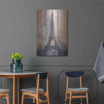 Luxe Metal Art 'Rustic Eiffel Tower' by Karen Smith, Metal Wall Art,24x36