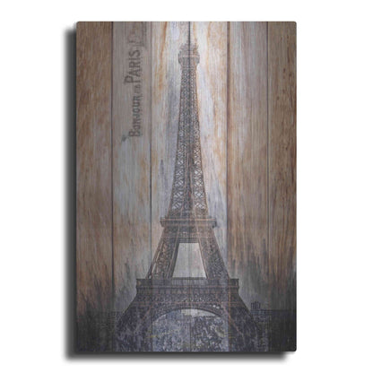 Luxe Metal Art 'Rustic Eiffel Tower' by Karen Smith, Metal Wall Art