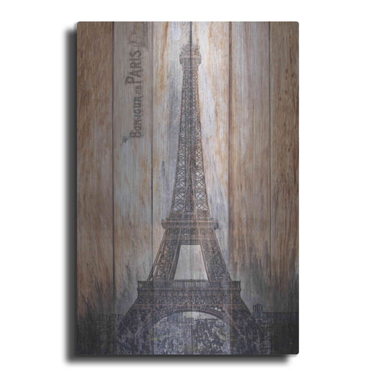 Luxe Metal Art 'Rustic Eiffel Tower' by Karen Smith, Metal Wall Art
