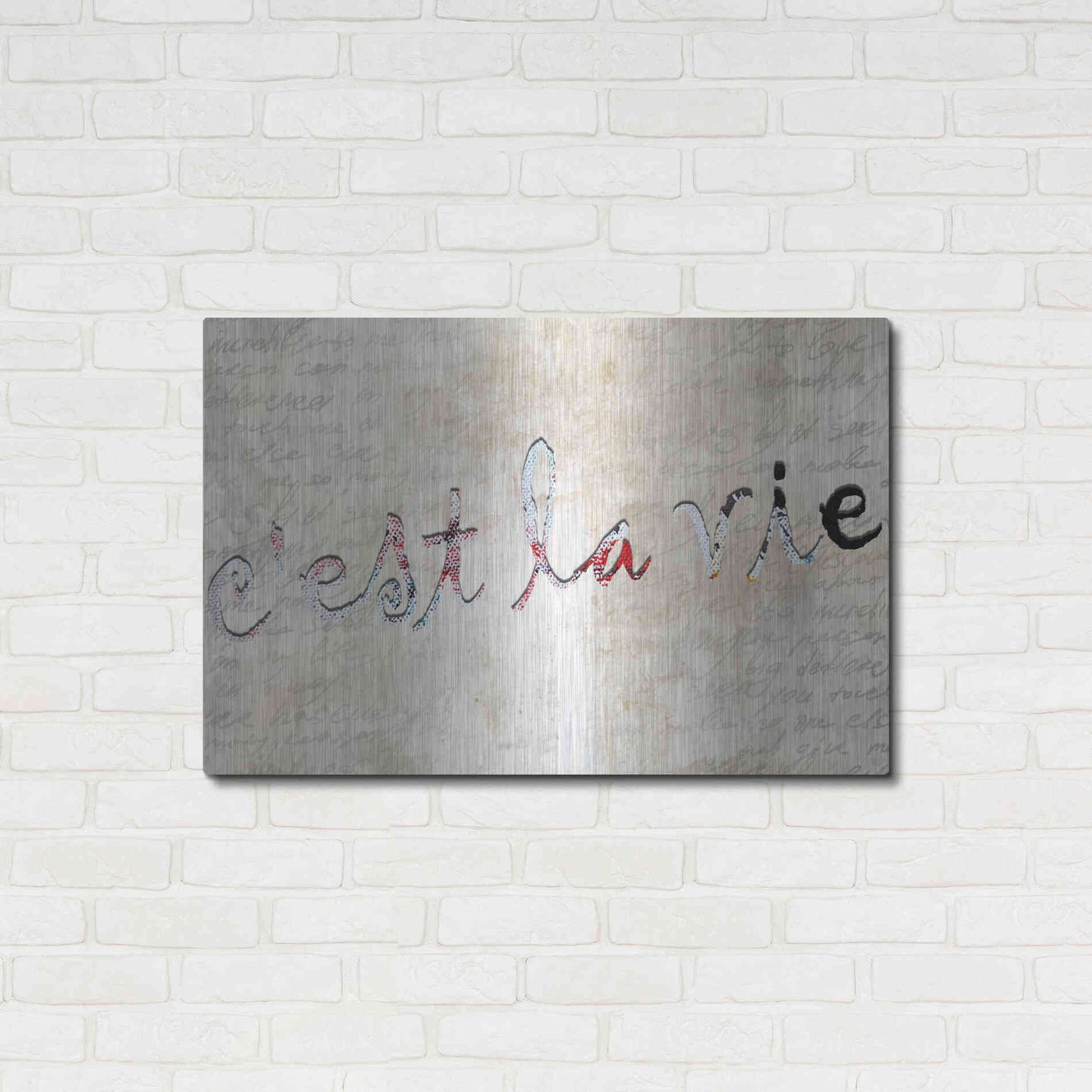 Luxe Metal Art 'C'est La Vie' by Karen Smith, Metal Wall Art,36x24