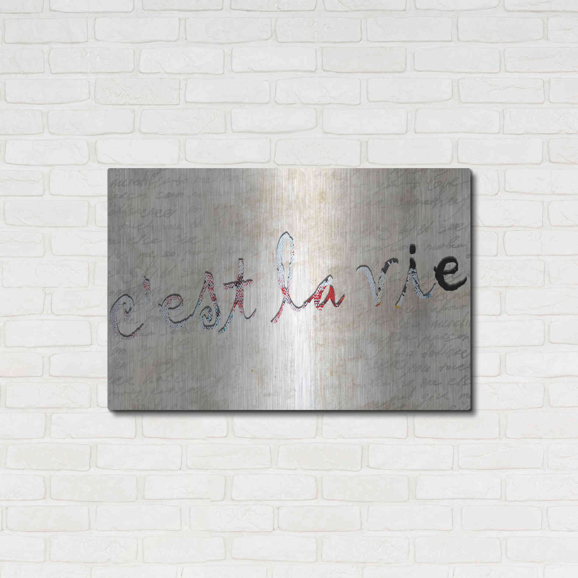 Luxe Metal Art 'C'est La Vie' by Karen Smith, Metal Wall Art,36x24