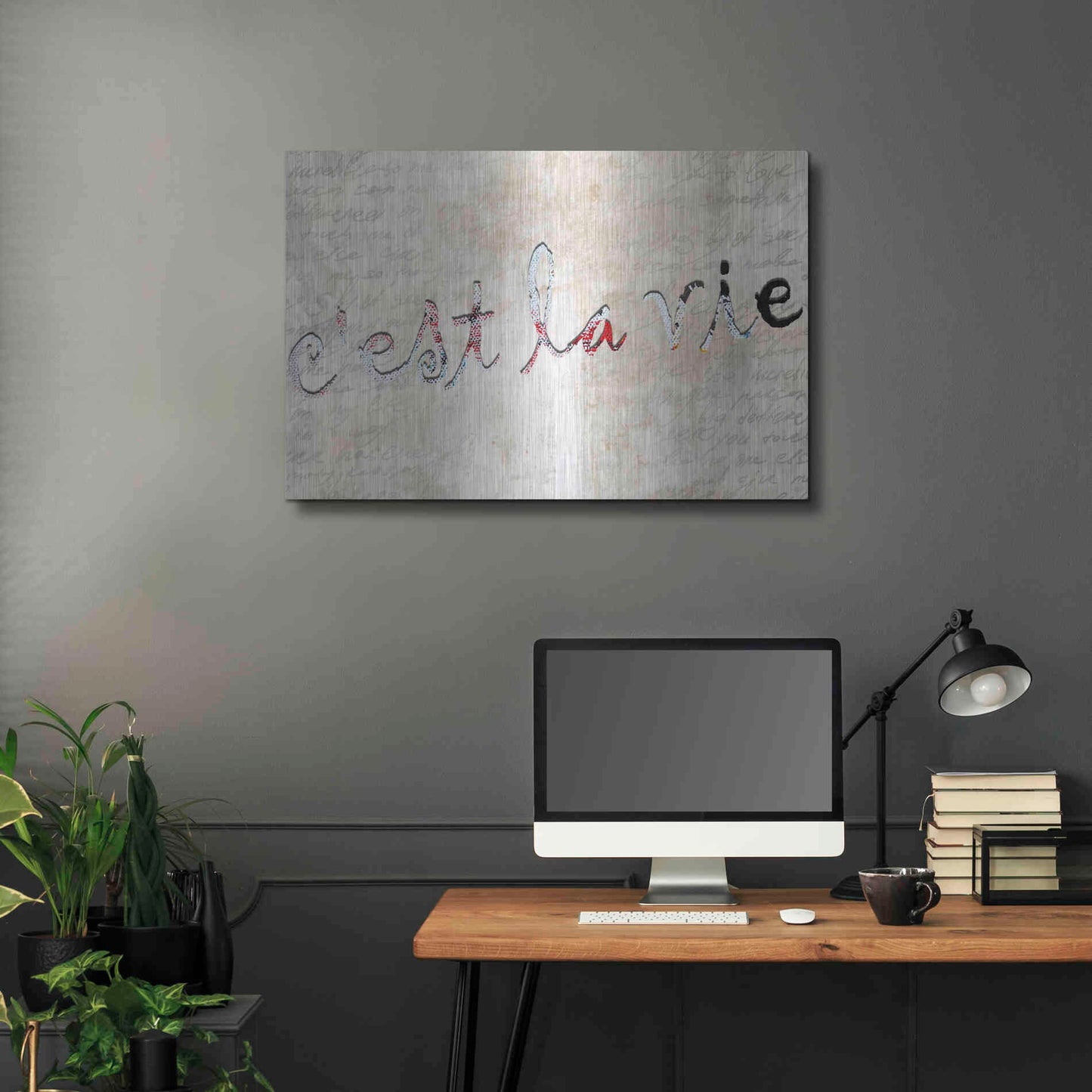 Luxe Metal Art 'C'est La Vie' by Karen Smith, Metal Wall Art,36x24