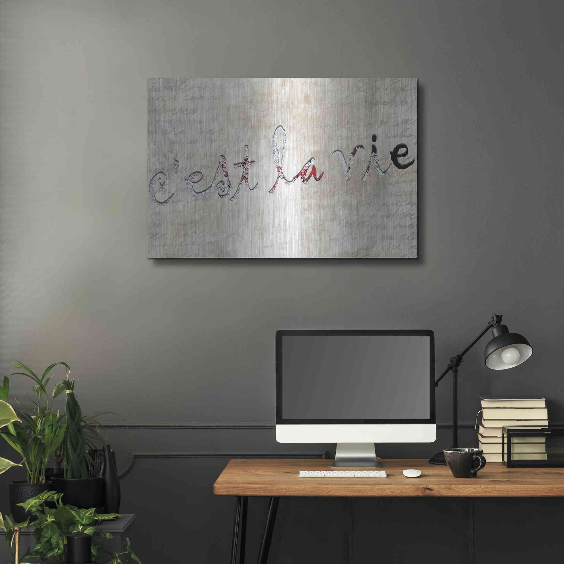 Luxe Metal Art 'C'est La Vie' by Karen Smith, Metal Wall Art,36x24