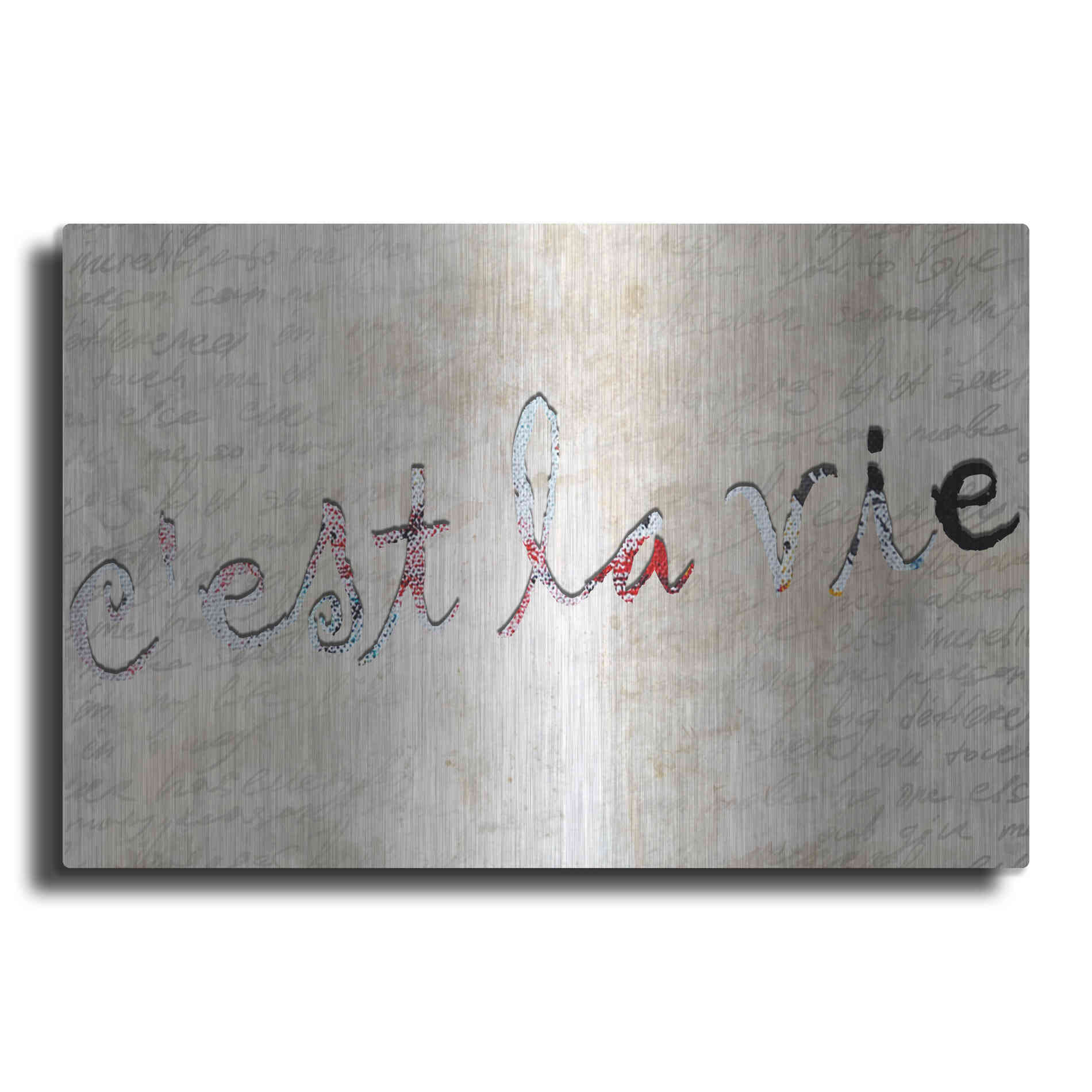 Luxe Metal Art 'C'est La Vie' by Karen Smith, Metal Wall Art