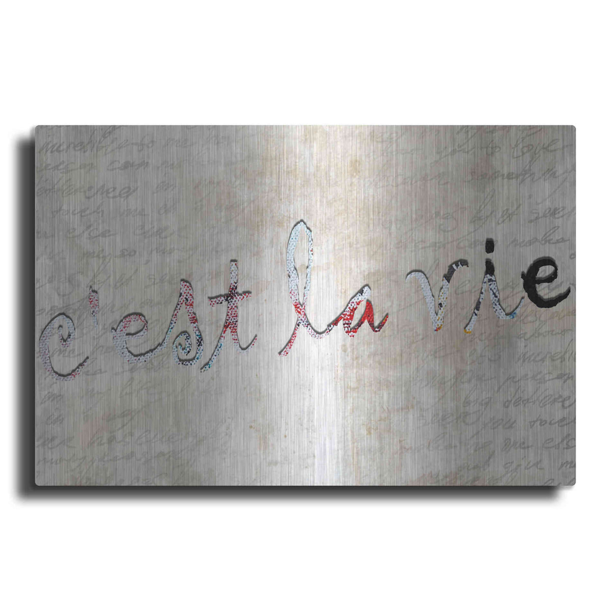 Luxe Metal Art 'C'est La Vie' by Karen Smith, Metal Wall Art