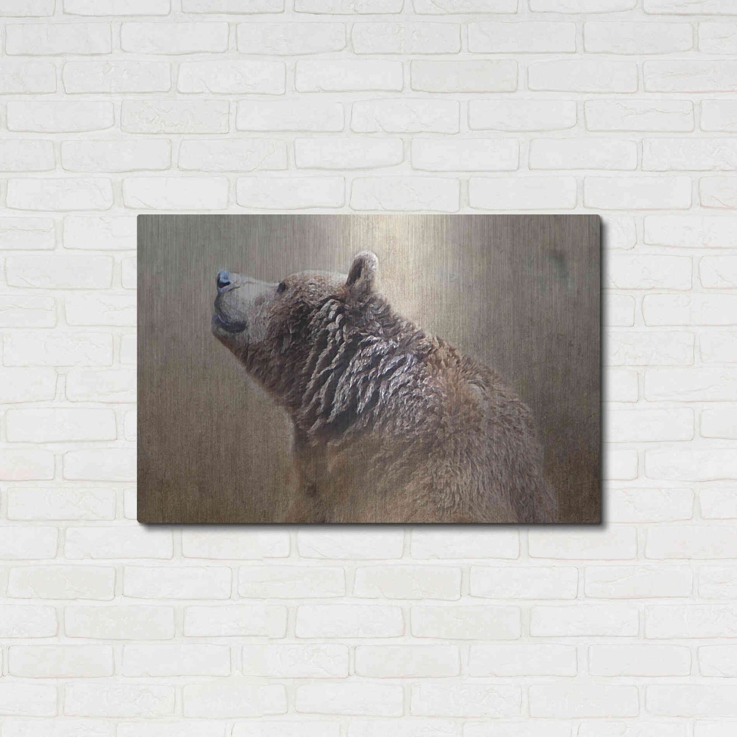 Luxe Metal Art 'Big Bear' by Karen Smith, Metal Wall Art,36x24