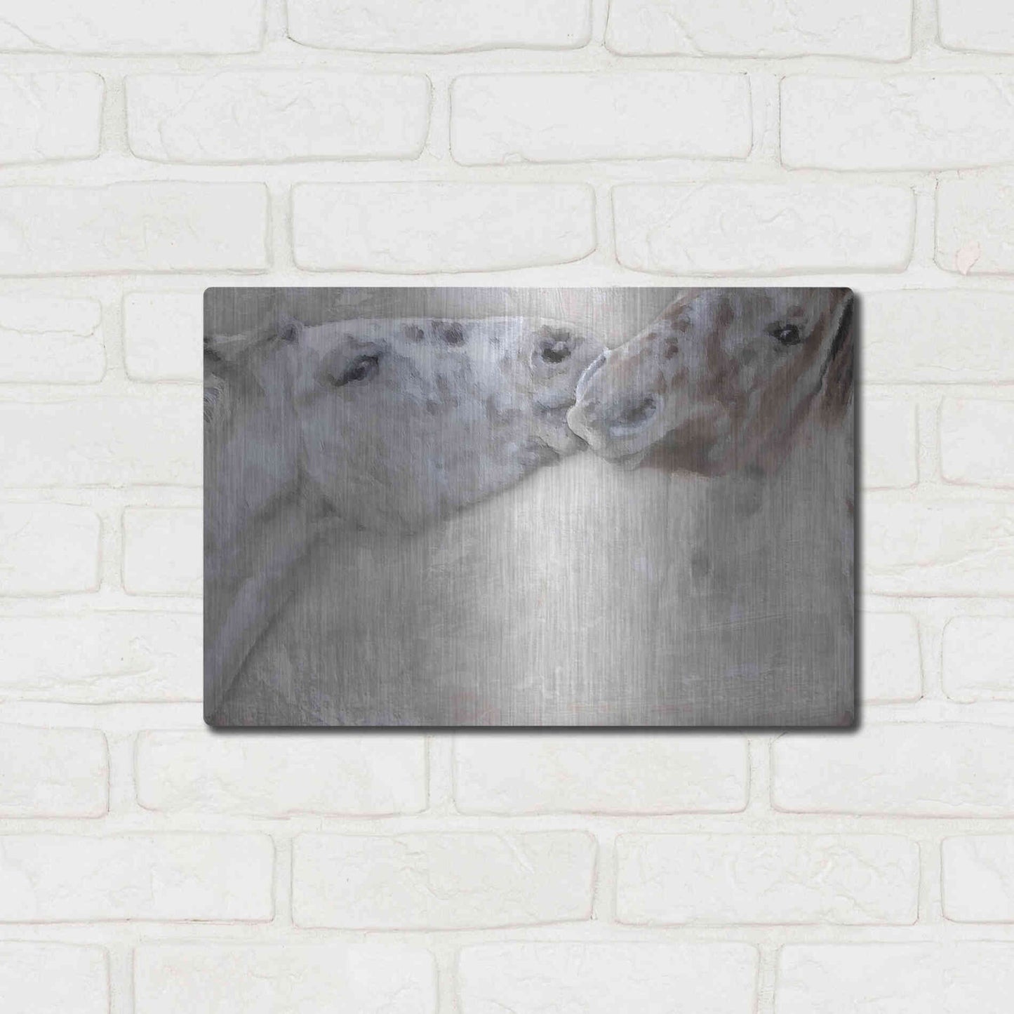 Luxe Metal Art 'Horsin'' by Karen Smith, Metal Wall Art,16x12
