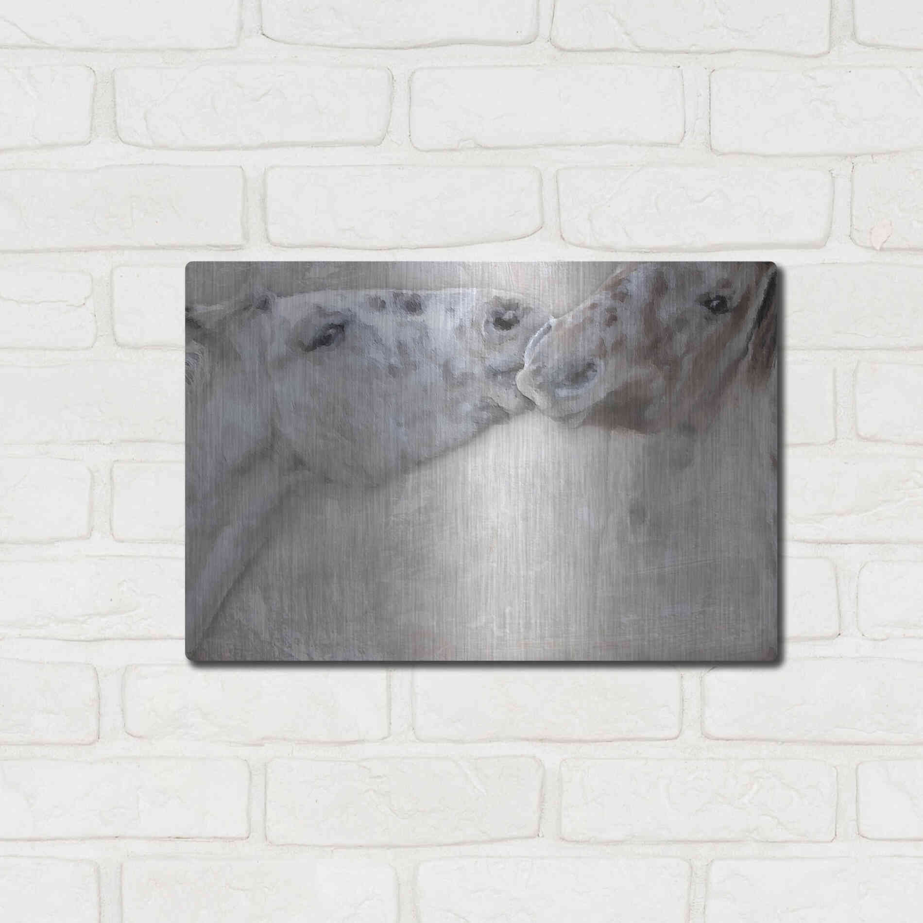 Luxe Metal Art 'Horsin'' by Karen Smith, Metal Wall Art,16x12