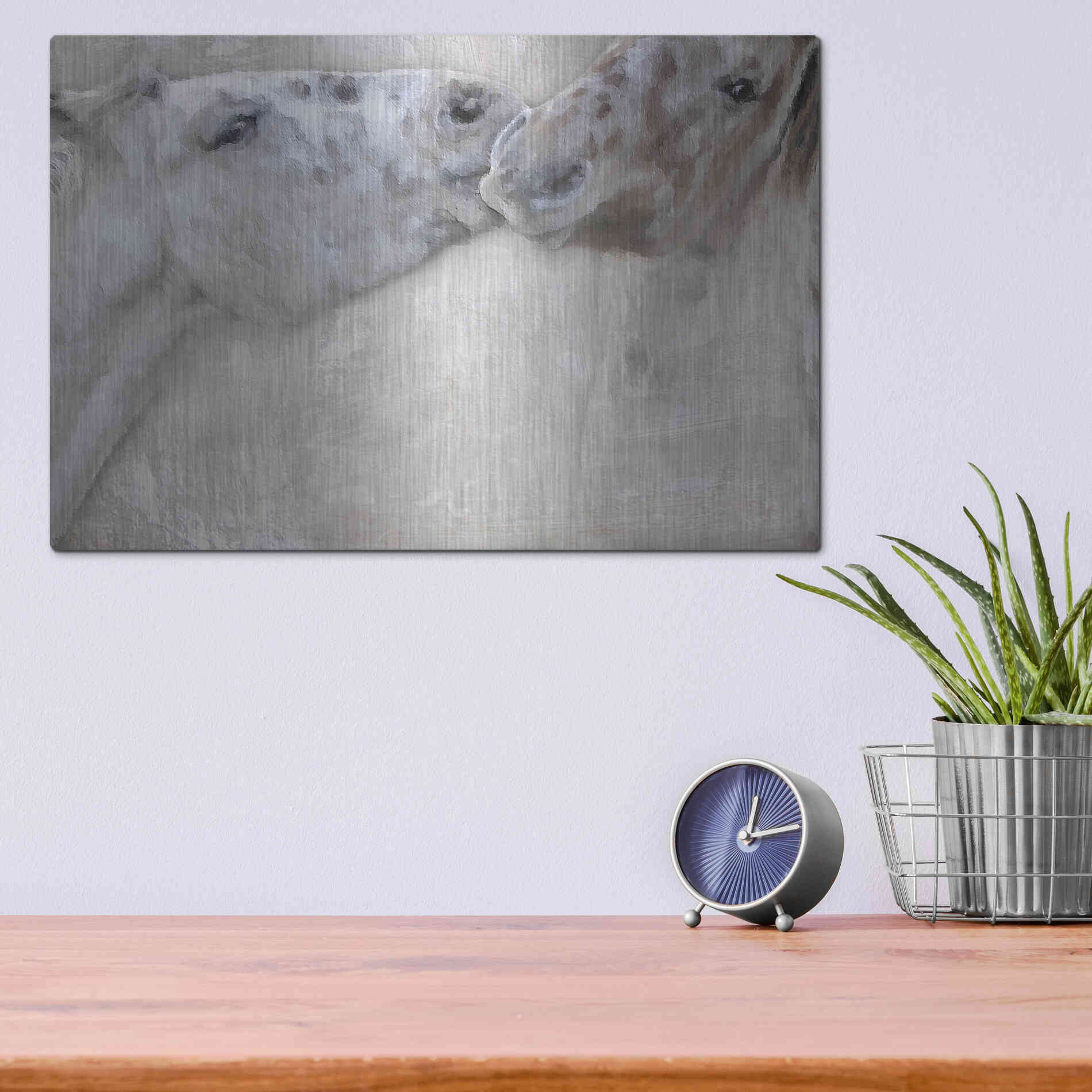 Luxe Metal Art 'Horsin'' by Karen Smith, Metal Wall Art,16x12