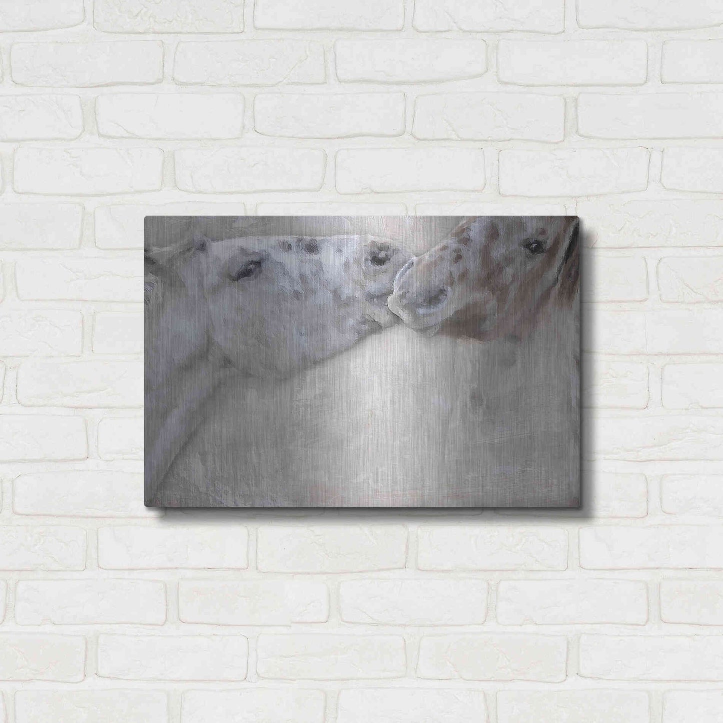 Luxe Metal Art 'Horsin'' by Karen Smith, Metal Wall Art,24x16