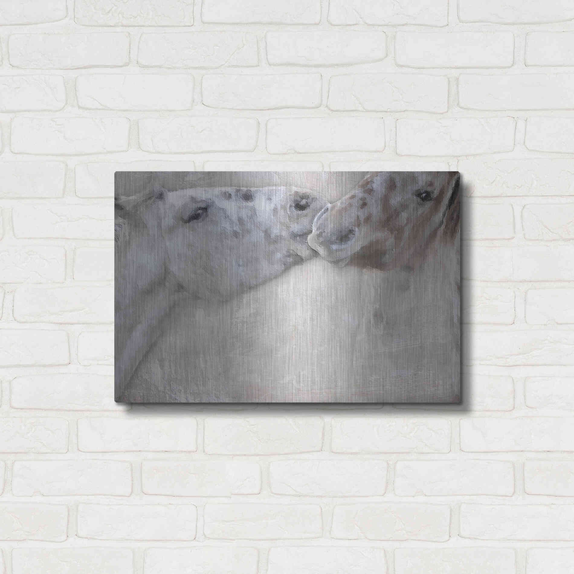 Luxe Metal Art 'Horsin'' by Karen Smith, Metal Wall Art,24x16