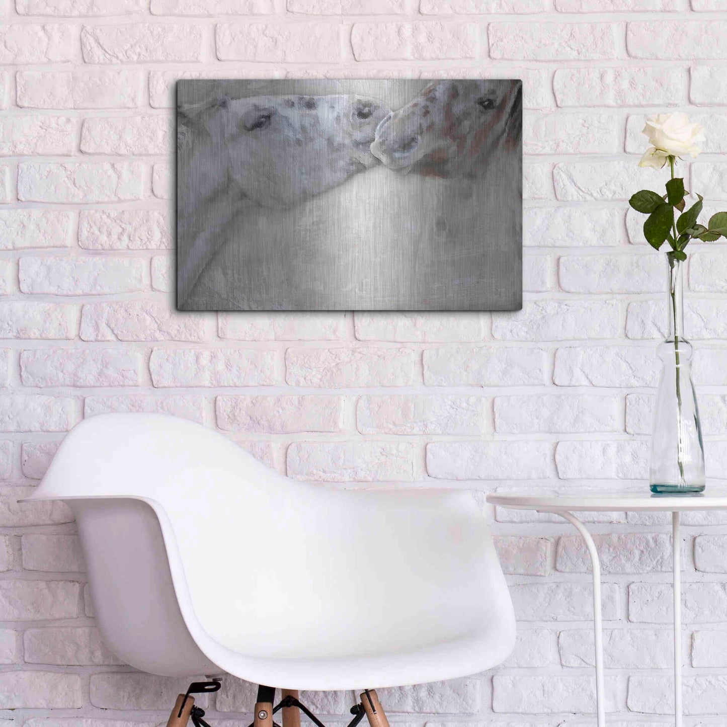 Luxe Metal Art 'Horsin'' by Karen Smith, Metal Wall Art,24x16