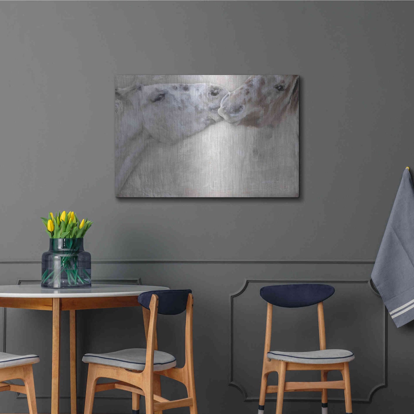Luxe Metal Art 'Horsin'' by Karen Smith, Metal Wall Art,36x24