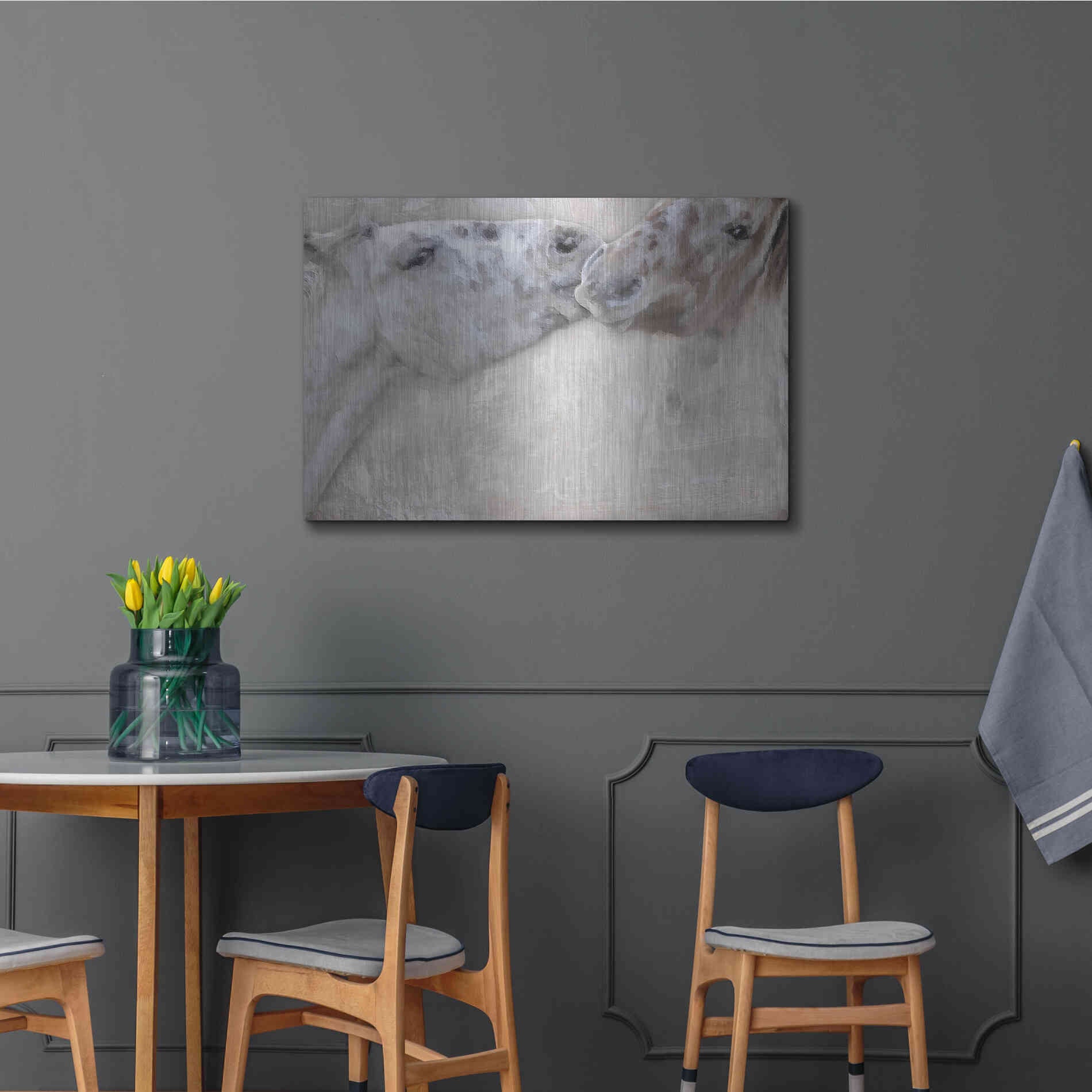 Luxe Metal Art 'Horsin'' by Karen Smith, Metal Wall Art,36x24