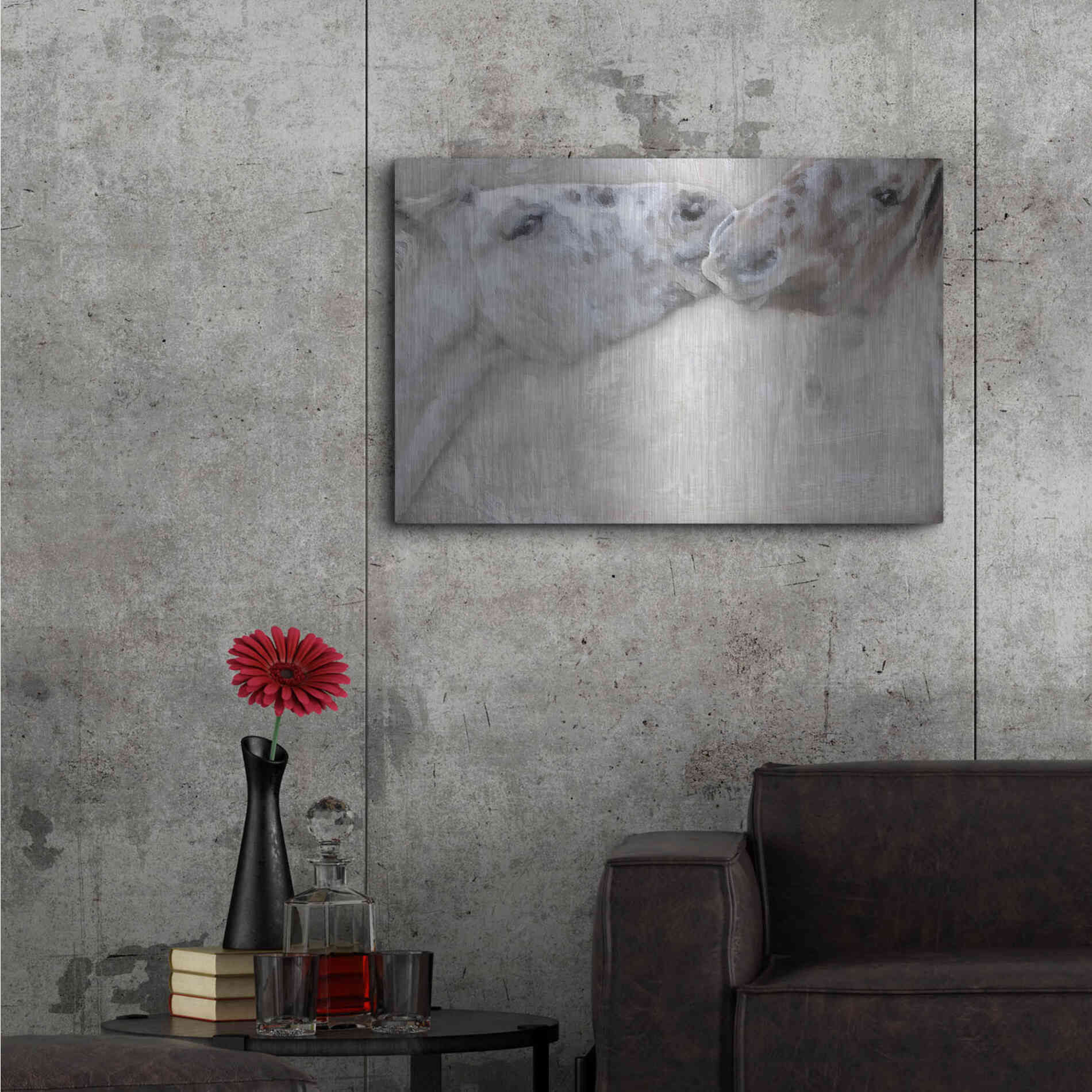 Luxe Metal Art 'Horsin'' by Karen Smith, Metal Wall Art,36x24