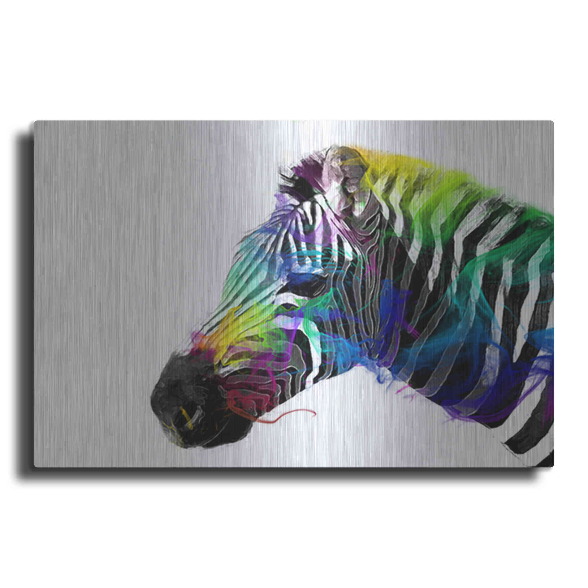 Luxe Metal Art 'Zebra' by Karen Smith, Metal Wall Art