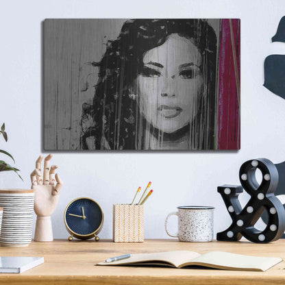 Luxe Metal Art 'Painted Lady' by Karen Smith, Metal Wall Art,16x12