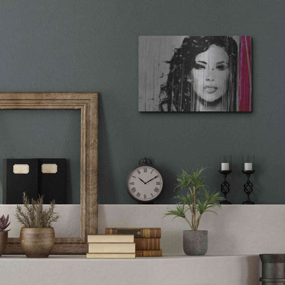 Luxe Metal Art 'Painted Lady' by Karen Smith, Metal Wall Art,16x12