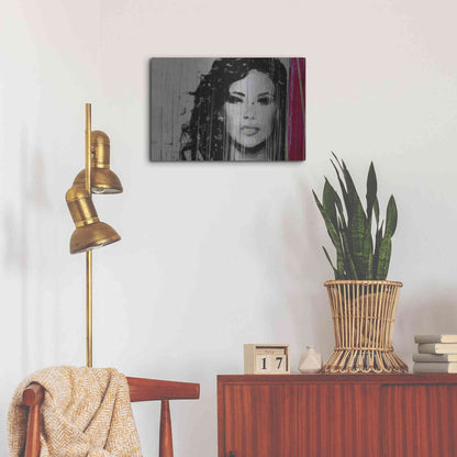 Luxe Metal Art 'Painted Lady' by Karen Smith, Metal Wall Art,24x16