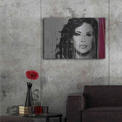 Luxe Metal Art 'Painted Lady' by Karen Smith, Metal Wall Art,36x24