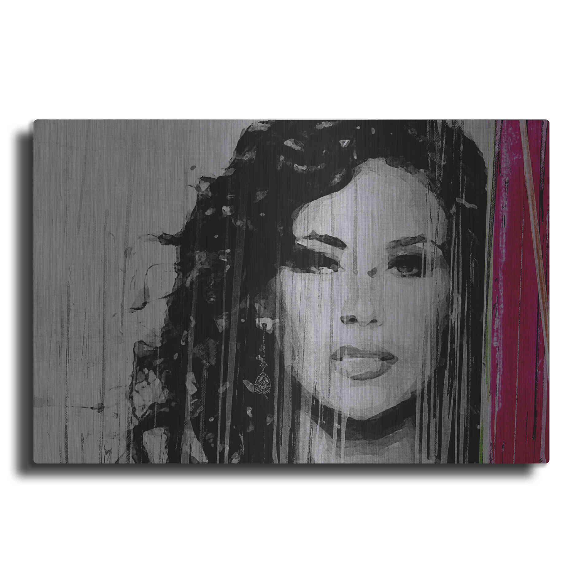 Luxe Metal Art 'Painted Lady' by Karen Smith, Metal Wall Art