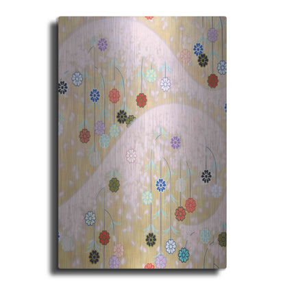 Luxe Metal Art 'Cherry Mountain' by Zigen Tanabe, Metal Wall Art