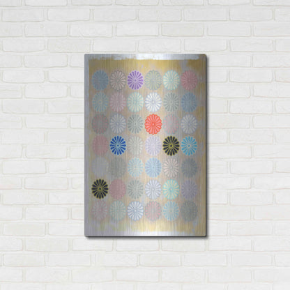 Luxe Metal Art 'Chrysanthemum Mark' by Zigen Tanabe, Metal Wall Art,24x36