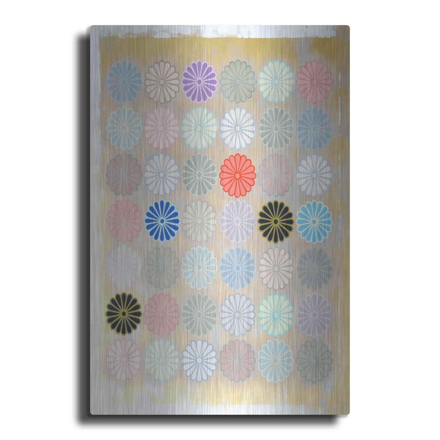 Luxe Metal Art 'Chrysanthemum Mark' by Zigen Tanabe, Metal Wall Art