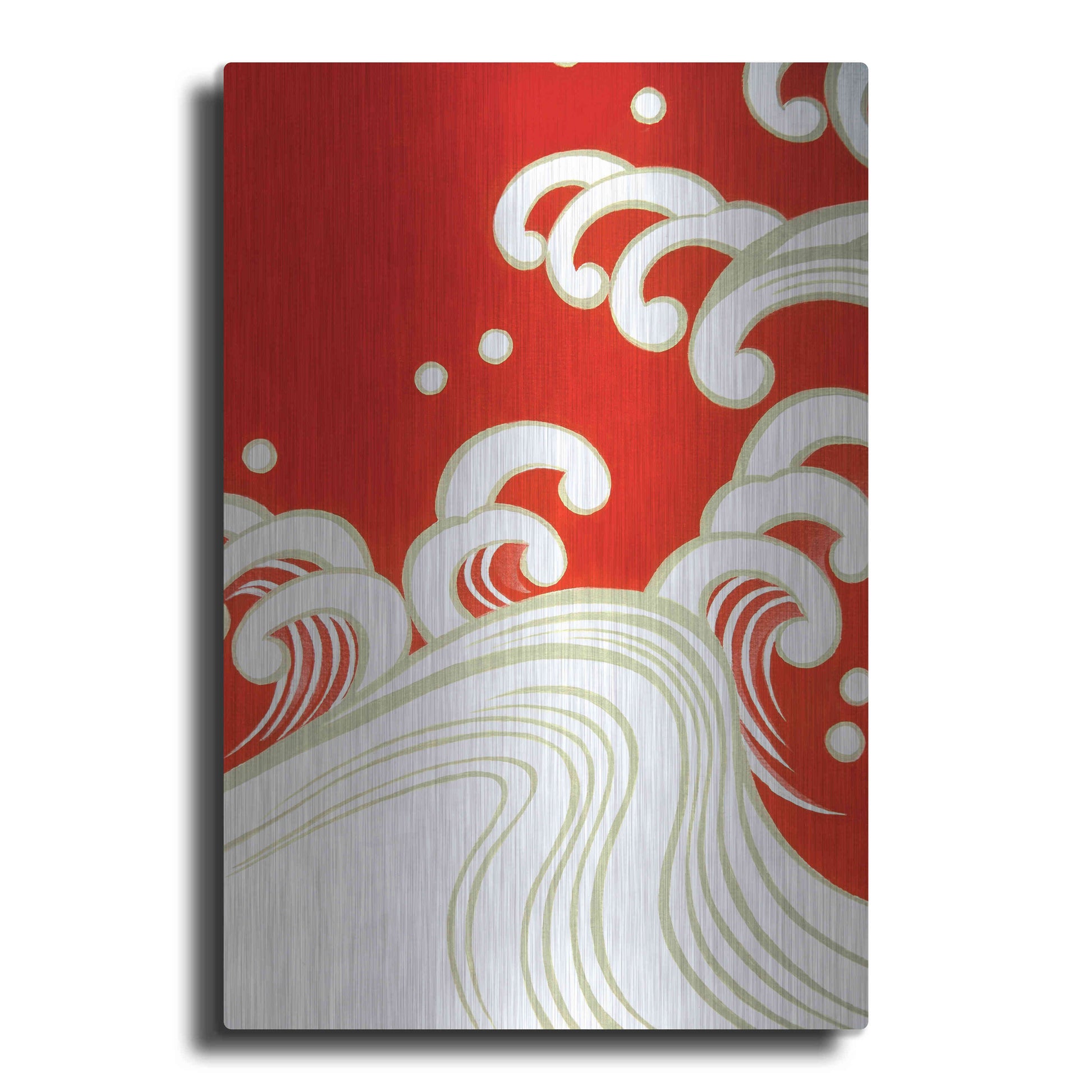 Luxe Metal Art 'Wave B' by Zigen Tanabe, Metal Wall Art