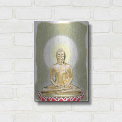 Luxe Metal Art 'Buddha' by Zigen Tanabe, Metal Wall Art,12x16