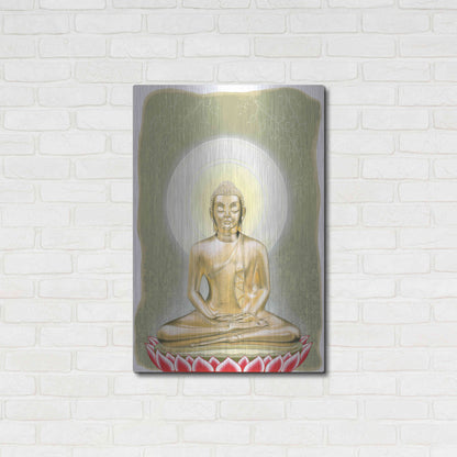 Luxe Metal Art 'Buddha' by Zigen Tanabe, Metal Wall Art,24x36