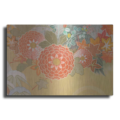 Luxe Metal Art 'Fukaaki' by Zigen Tanabe, Metal Wall Art